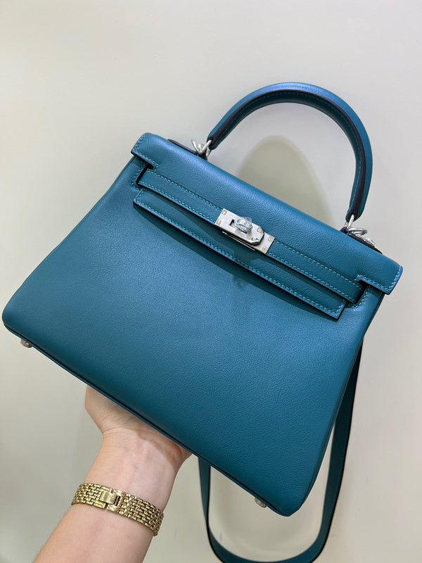 Close-up detail of polished bag design