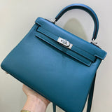 Close-up detail of polished bag design