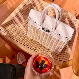  chic carryall bag detail view showing craftsmanship 20