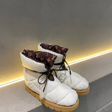 Louis Vuitton White Low-Top Sneakers - Angled View