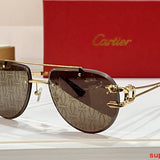 Side view of Cartier unisex sunglasses