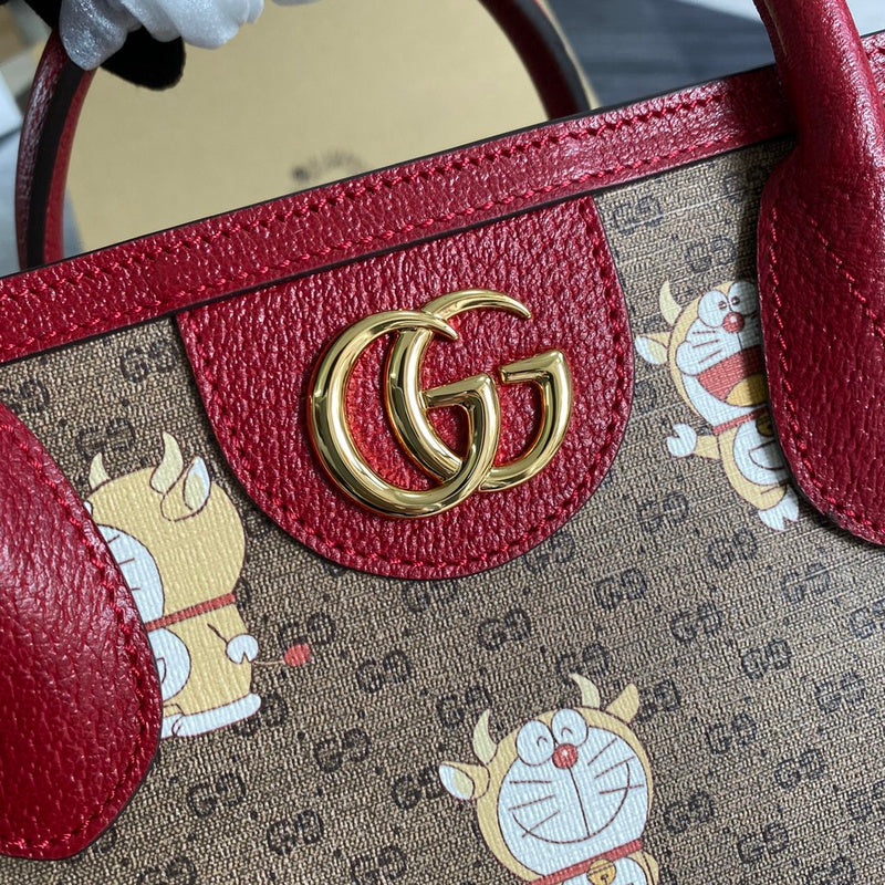 Back view of structured classic women's handbag – women's everyday handbag