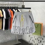 Back view of Rhude luxury clothing with runway-inspired design