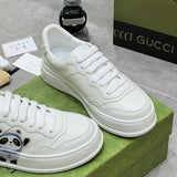 Gucci fresh white-and-black luxury sneakers view 5 breathable knit upper