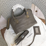 Top view of polished structured women's handbag – women's designer-style accessory