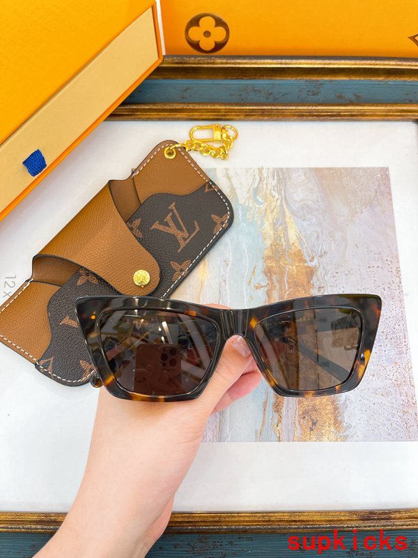 Angled view of Louis Vuitton unisex sunglasses