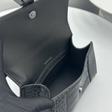 Zivas Charm Polished Finish Statement Handbag (Refined Practical Design) – Detail View