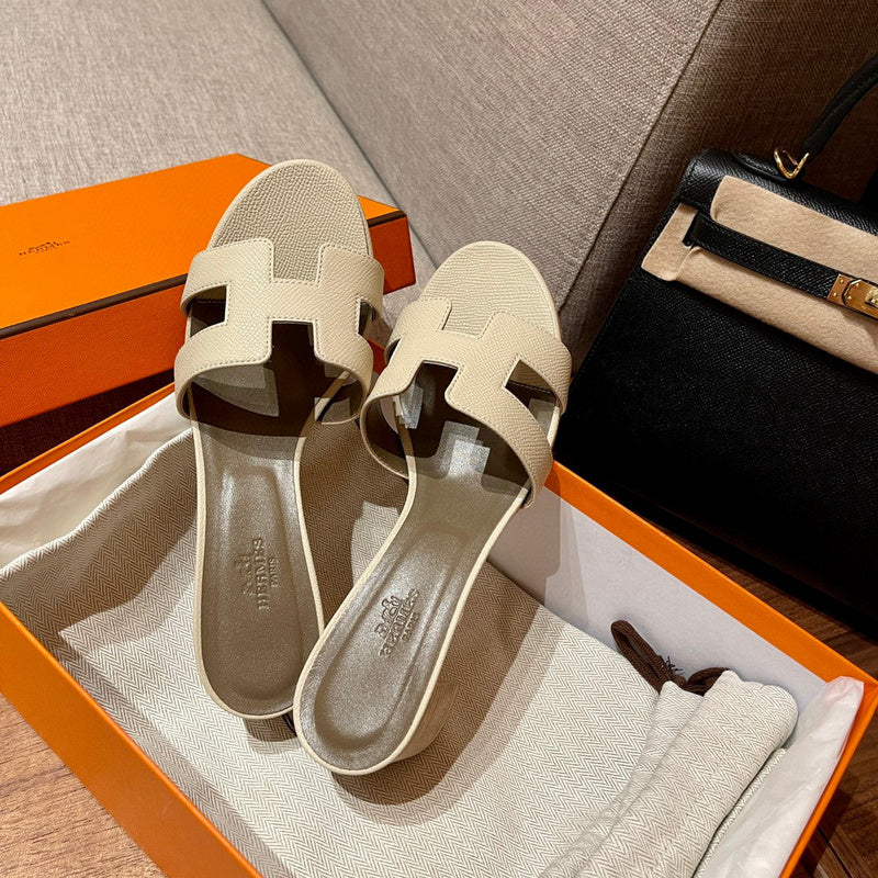 Hermès Tan Crisscross Strap Sandals - Lifestyle Styling Shot