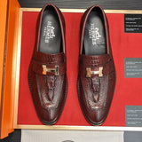 Hermes shoes Style 065 - close-up of timeless elegant design