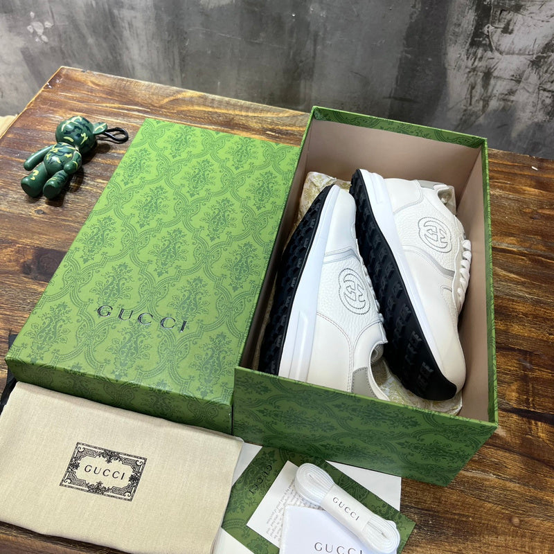 Gucci classic monochrome luxury sneakers view 7 everyday casual design