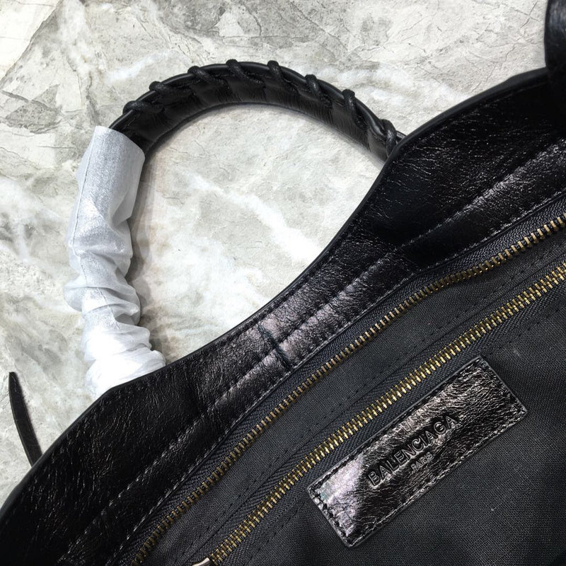 Sleek Faux Leather Handbag - Modern Structured Build | Women's Luxury Handbag #961 - alternate angle view (image 8) of designer-inspired handbag