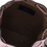 Close-up of Fendi shoulder bags hardware and fine stitching