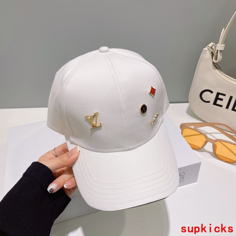 Close-up detail view of Louis Vuitton unisex cap