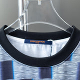 Close-up detail shot of Louis Vuitton cotton t-shirt with relaxed-fit cut