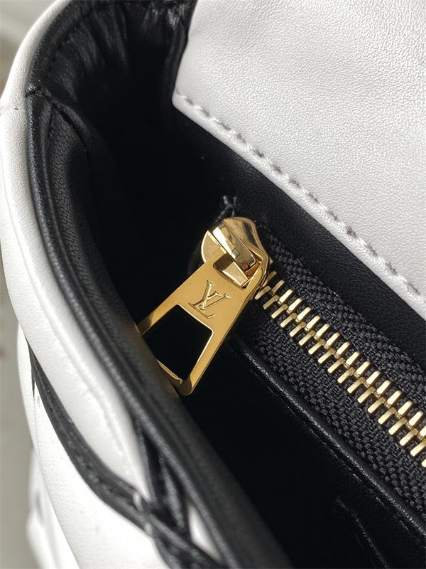  contemporary handbag detail view showing craftsmanship