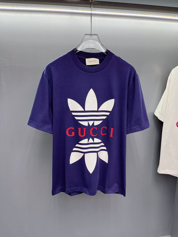 Full styled look of Gucci luxury clothing with monogram-inspired silhouette