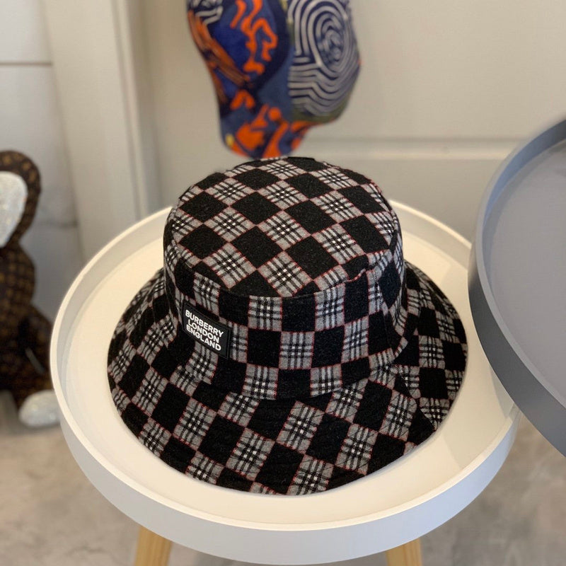 Side view of Burberry unisex cap