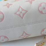  Refined top-handle bag carried on shoulder