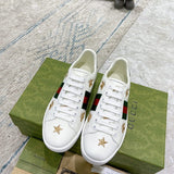 Gucci clean off-white luxury sneakers view 9 bold athletic profile