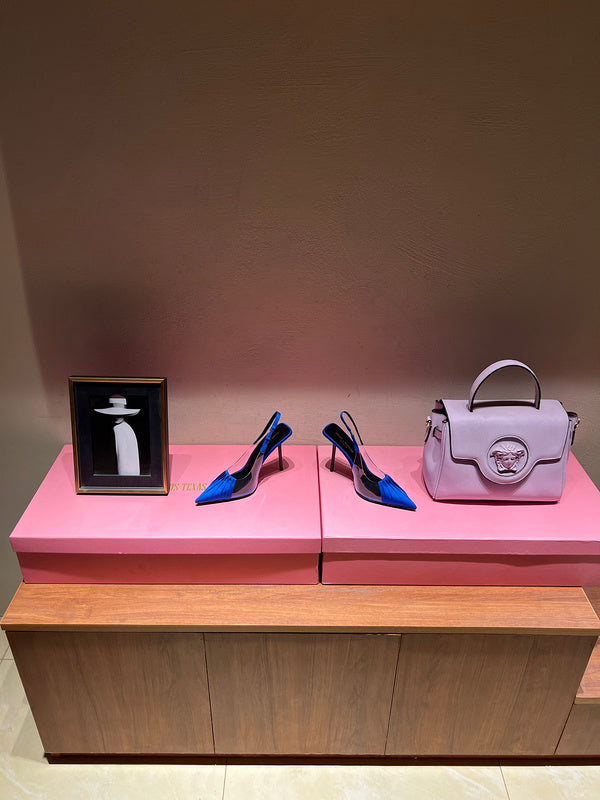 Saint Laurent luxury shoes close-up — premium authentic designer style