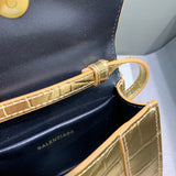 Structured Vegan Leather Handbag - Premium Craftsmanship Detailing | Women's Statement Accessory #505 - alternate angle view (image 8) of designer-inspired handbag