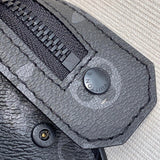 Close-up detail of elevated signature women's handbag – women's designer-style accessory
