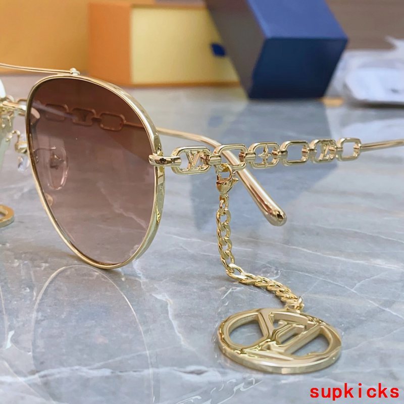 Side view of Louis Vuitton unisex sunglasses