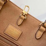 Side profile of classic structured women's handbag – women's designer-style accessory