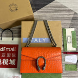 Side profile of classic signature women's handbag – women's luxury accessory