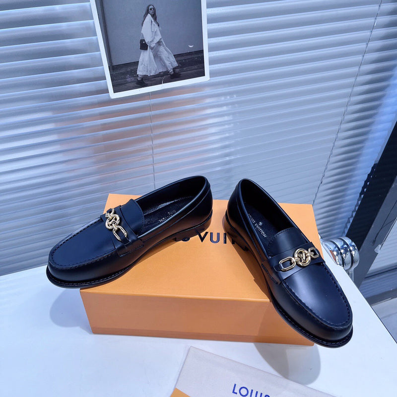 Louis Vuitton Burgundy Classic Ballet Flats - Lifestyle Styling Shot
