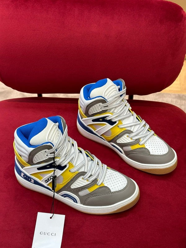 Gucci fresh white-and-black luxury sneakers view 9 sleek tonal finish