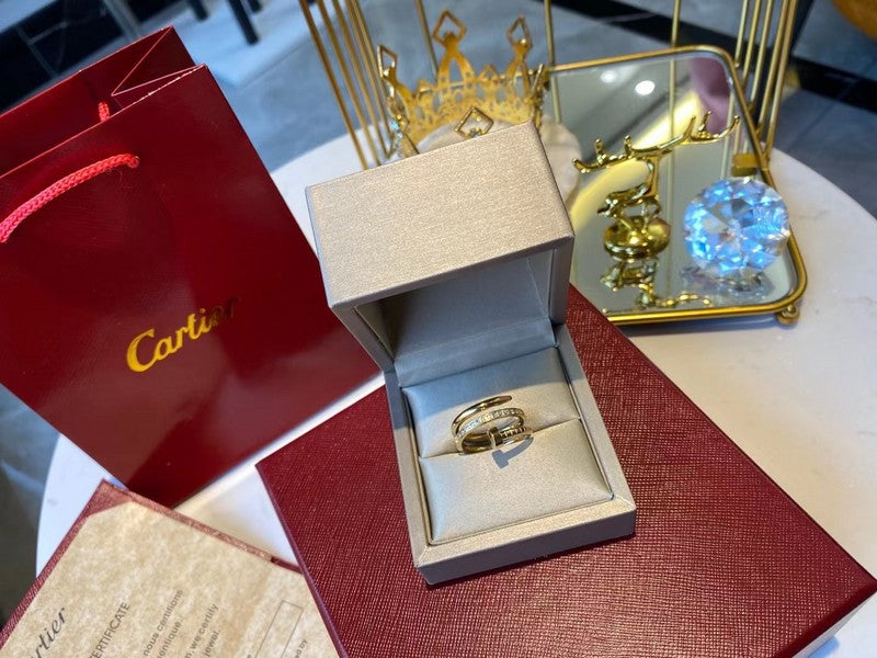 Front view of Cartier unisex jewelry piece