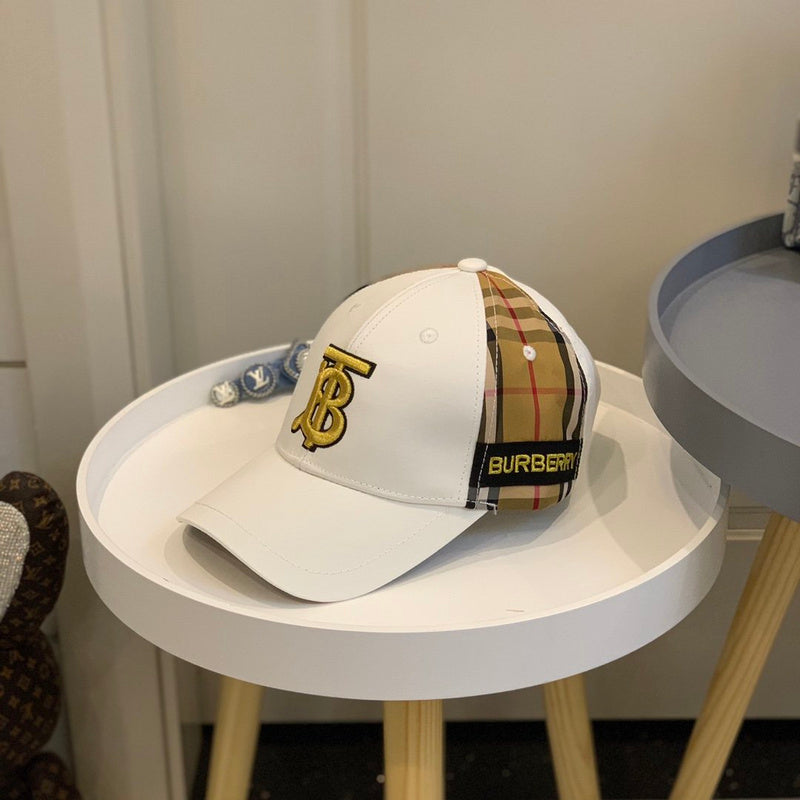Side view of Burberry unisex cap