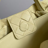 Statement Faux Leather Handbag - Smooth Faux-Leather Exterior | Women's Statement Accessory #1571 - interior view (image 6) of designer-inspired handbag