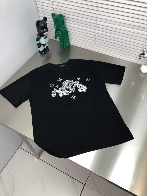 Back view of Louis Vuitton cotton t-shirt with relaxed-fit cut