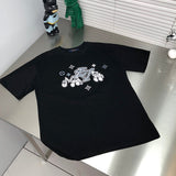 Back view of Louis Vuitton cotton t-shirt with relaxed-fit cut