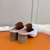 Hermès Beige Slingback Heels - Lifestyle Styling Shot