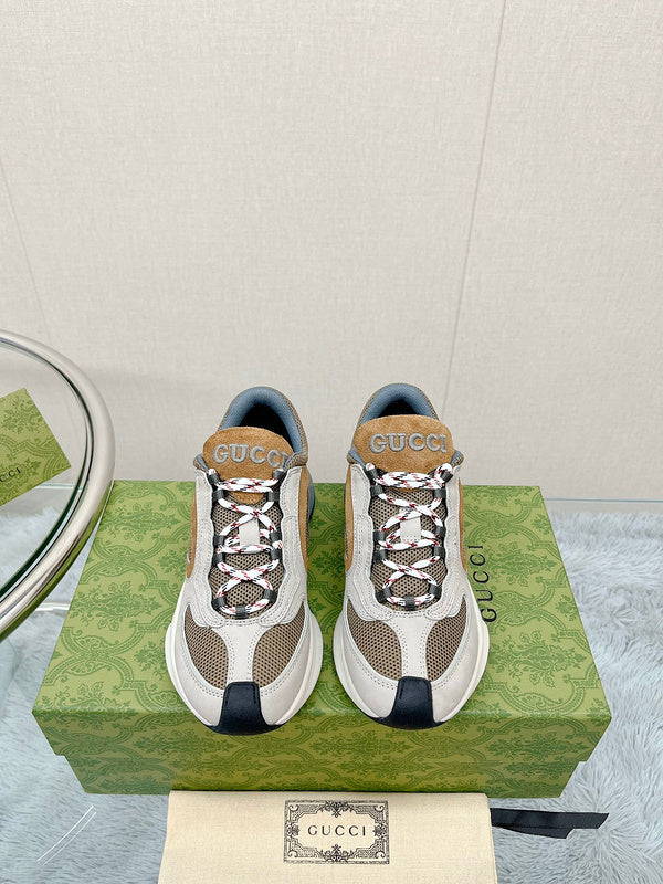 Gucci neutral cream luxury sneakers view 10 minimalist modern build