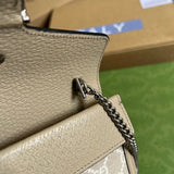 Interior view of modern classic women's handbag – women's statement bag