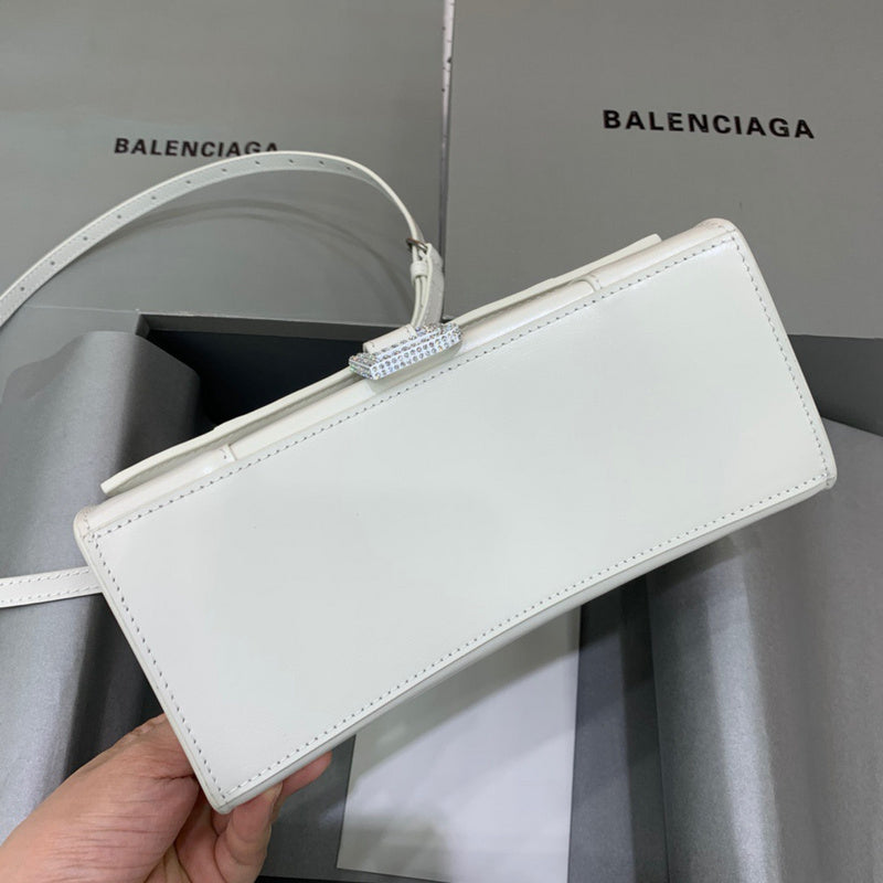 Classic Vegan Leather Handbag - Modern Structured Build | Women's Statement Accessory #535 - hardware and detail close-up (image 5) of designer-inspired handbag