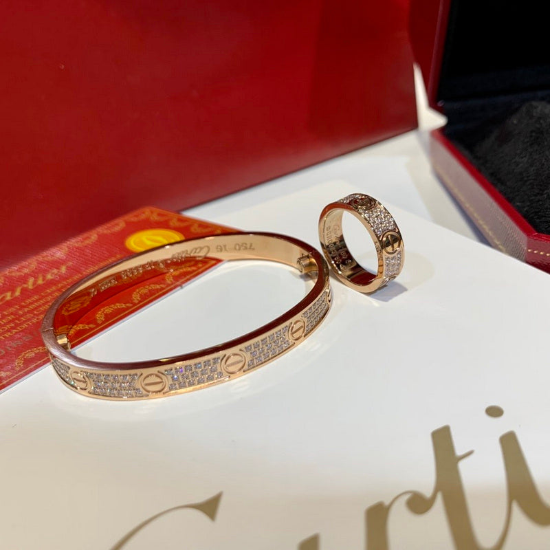Close-up detail view of Cartier unisex jewelry piece