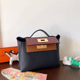Poised bag shown from front angle