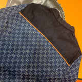 Back view of Gucci luxury clothing with logo-detail design