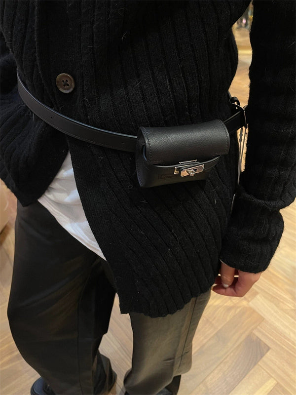 Close-up detail of structured bag design