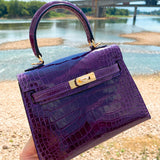 Side view of everyday-ready structured handbag