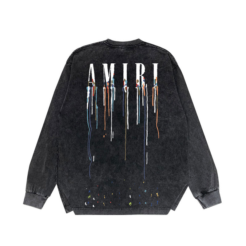 Close-up of Amiri hoodie craftsmanship