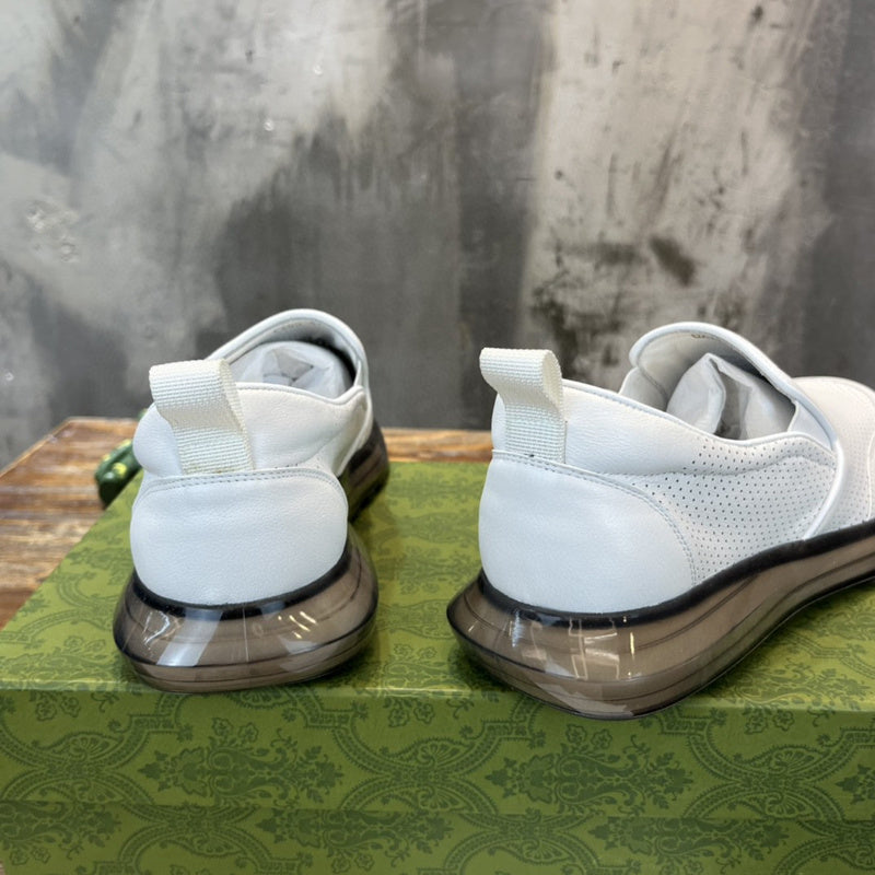 Gucci sneakers detailed view showing premium designer craftsmanship
