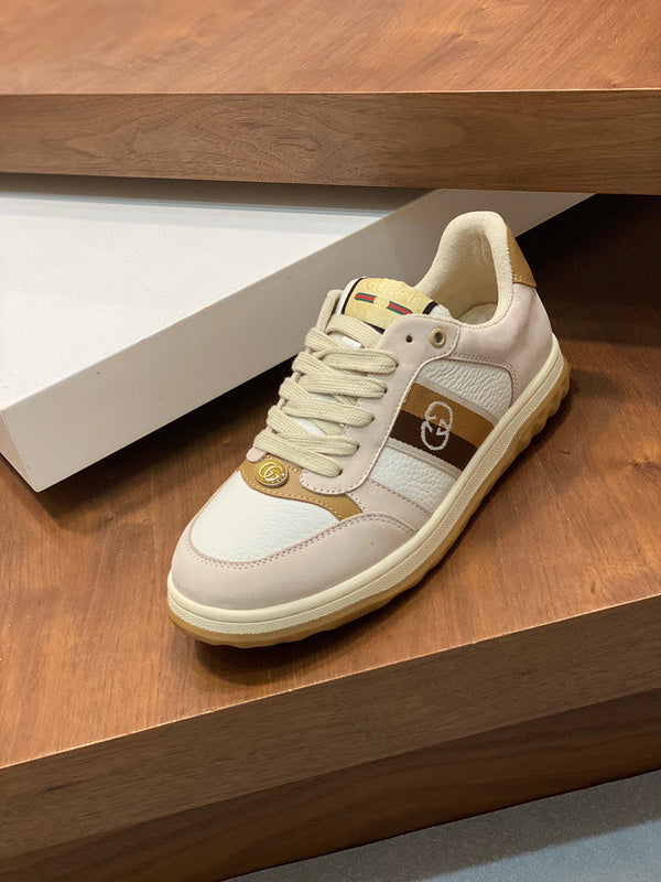 Gucci sneakers detailed view showing premium designer craftsmanship