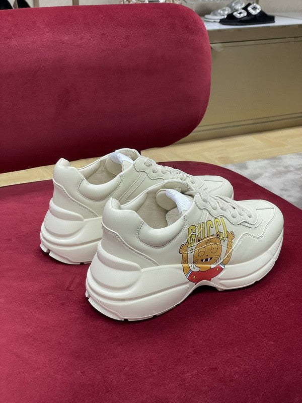 Gucci soft grey luxury sneakers view 7 premium leather build