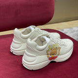 Gucci soft grey luxury sneakers view 7 premium leather build